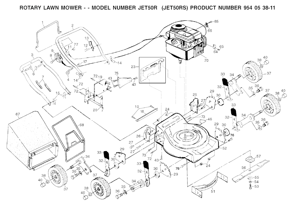 Explosionszeichnung Ersatzteile