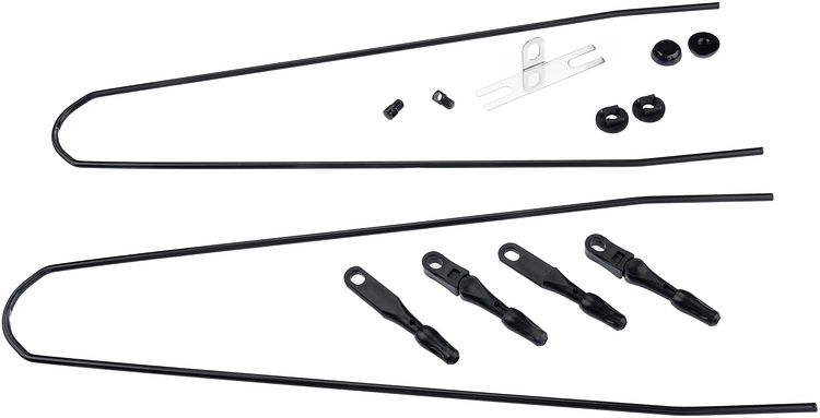 CONTEC Schutzblech-Set Splash Protect DLX 28 Zoll schwarz 28" - 36 mm breit