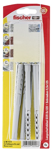 FISCHER Rahmendübel mit Schrauben SXR 8x120 Z K (4 St.)