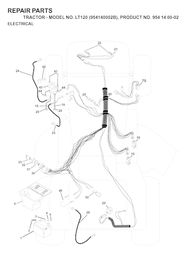 Husqvarna Gartentraktoren LT120, 954140002B, 1997-01