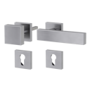 Vorschaubild Griffwerk Wechselgarnitur CARLA Square-Edelstahl matt-Klipptechnik