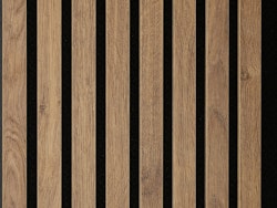 MEISTER Akustikpaneele Acoustic Sense 2600 x 330 x 20 mm 7031 Eiche terrabraun