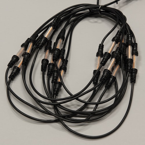 Konstsmide Weihnachtsbeleuchtung LED Lichterkette Basis-Set 20 bernsteinfarbene Dioden inkl. Dimmer und Memoryfunktion