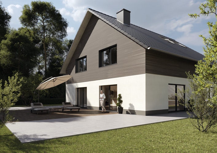 OSMO Fassade Rautenprofil BLACK STRIPE Nordische Fichte hobelfallend riffelgesägt Patina 905 - 27 x 96 mm VE 4 Stk.