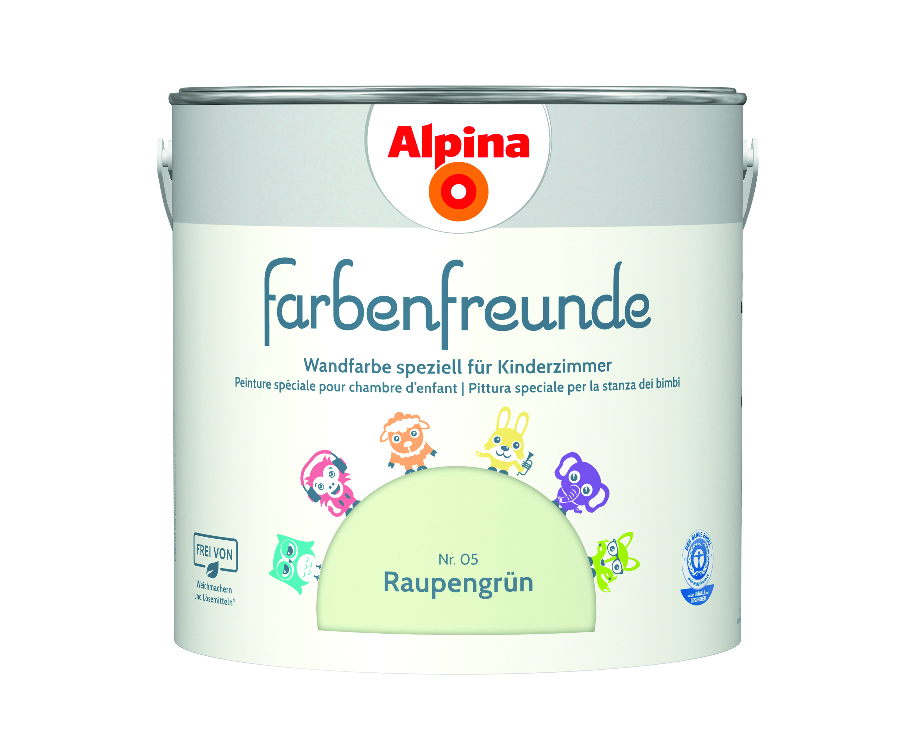 Alpina Farbenfreunde Nr. 05 Raupengrün 2,5 Liter matt