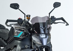 ERMAX Naked-Bike-Scheibe Sport Acrylic durchsichtig Schwarz getönt für YAMAHA MT-09 / SP; MT-09 Automatik (Y-AMT)