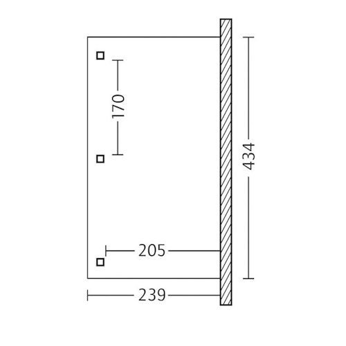 Skan Holz Terrassenüberdachung Venezia mit Mittelpfosten Breite 434 cm