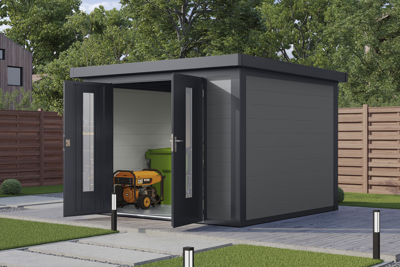 Wolff Finnhaus WPC Gartenhaus Sören - 28 mm 240 x 240 cm (Sören 2424)