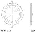 Vorschaubild Supersprox Stahl-Kettenrad 428 57Z (Schwarz)