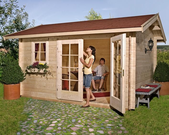 Weka 28 mm Gartenhaus 163