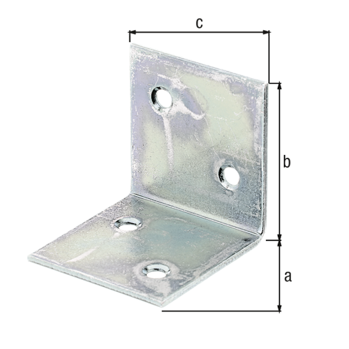 Alberts® Breitwinkel, sendzimirverzinkt, TxHxB 40x40x40 mm, verpackt à 25 St. 332686