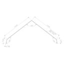 Vorschaubild Aluminium Firstabdeckung für Satteldächer anthrazit (1 Stück á 2 m)