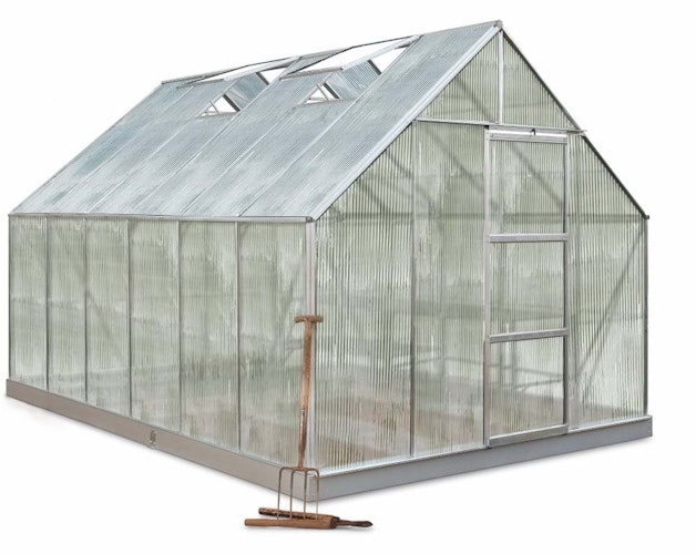 Halls Gewächshaus Universal SET inklusive Fundamentrahmen - 9,9 m²
