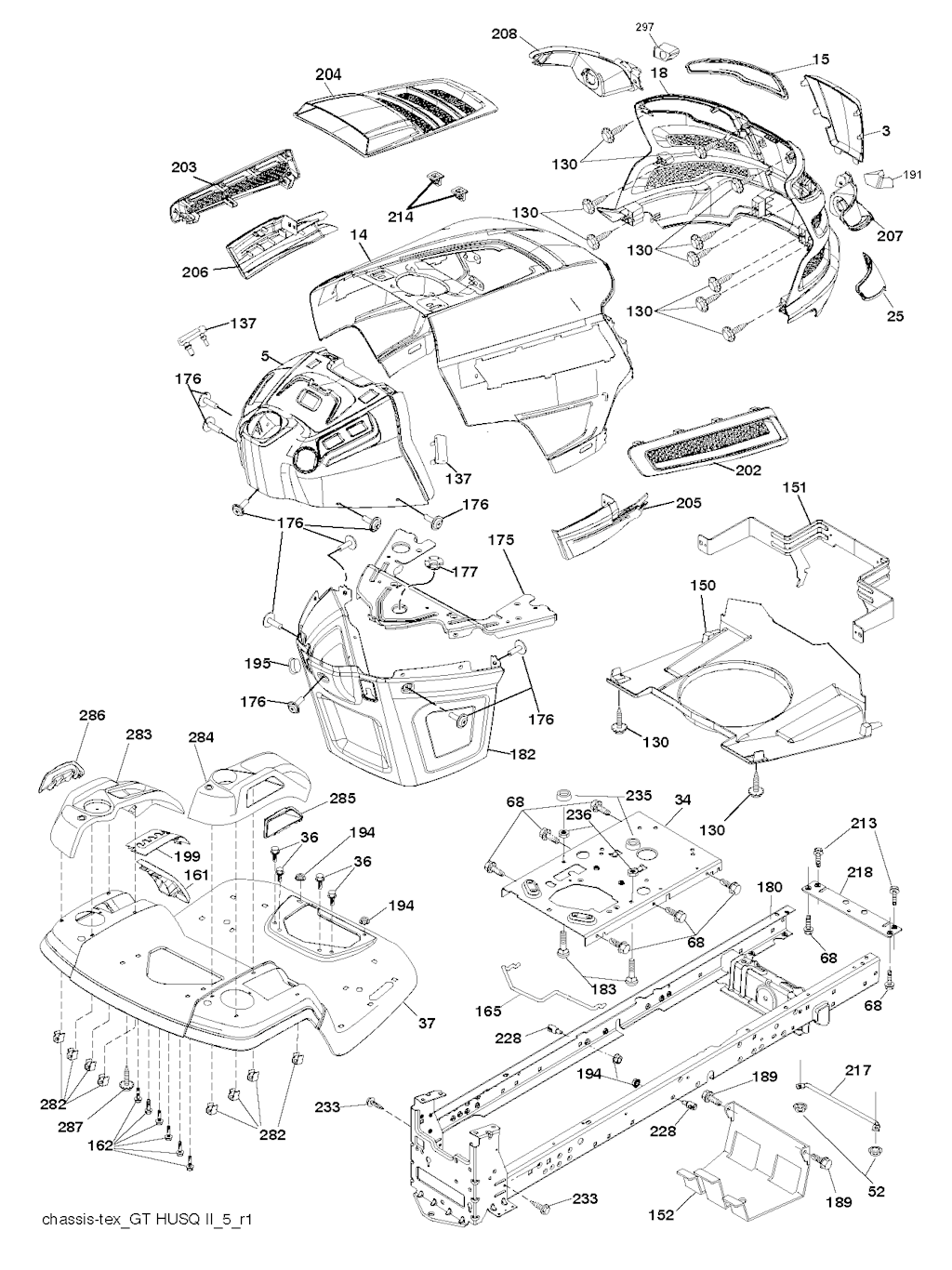 Explosionszeichnung Ersatzteile