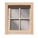 Vorschaubild Karibu Dreh-/ Kippfenster für 28 mm Häuser und Carports 69 x 79 cm