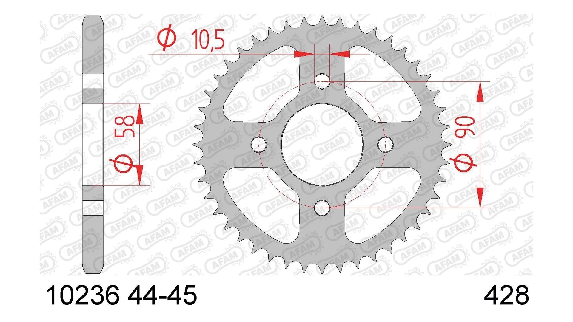 Afam Kettenrad 10236