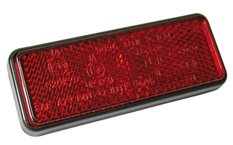 HIGHSIDER smart Rückstrahler Rot Mit Gewindebolzen M5 (1Stck)