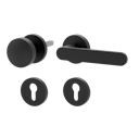 Vorschaubild Griffwerk Wechselgarnitur AVUS rund - Samtgrau, Kaschmirgrau, Graphitschwarz