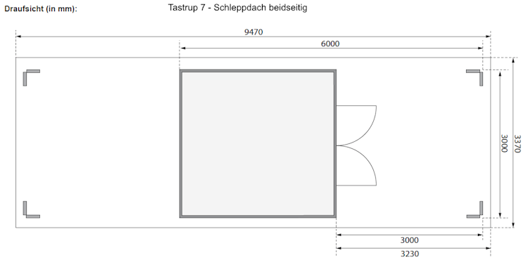 Karibu Premium Gartenhaus Theres 7 - 28 mm