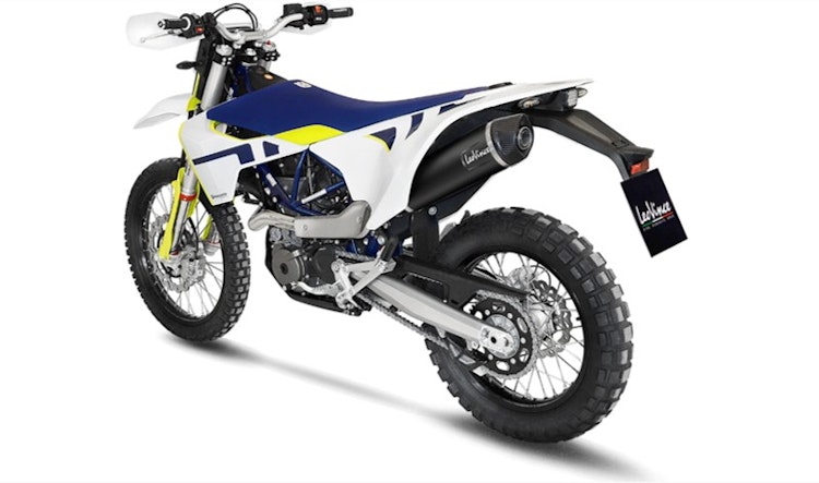 LeoVince SLIP-ON Edelstahl SBK NERO für HUSQVARNA 701 SUPERMOTO / ENDURO / ENDURO LR mit Katalysator