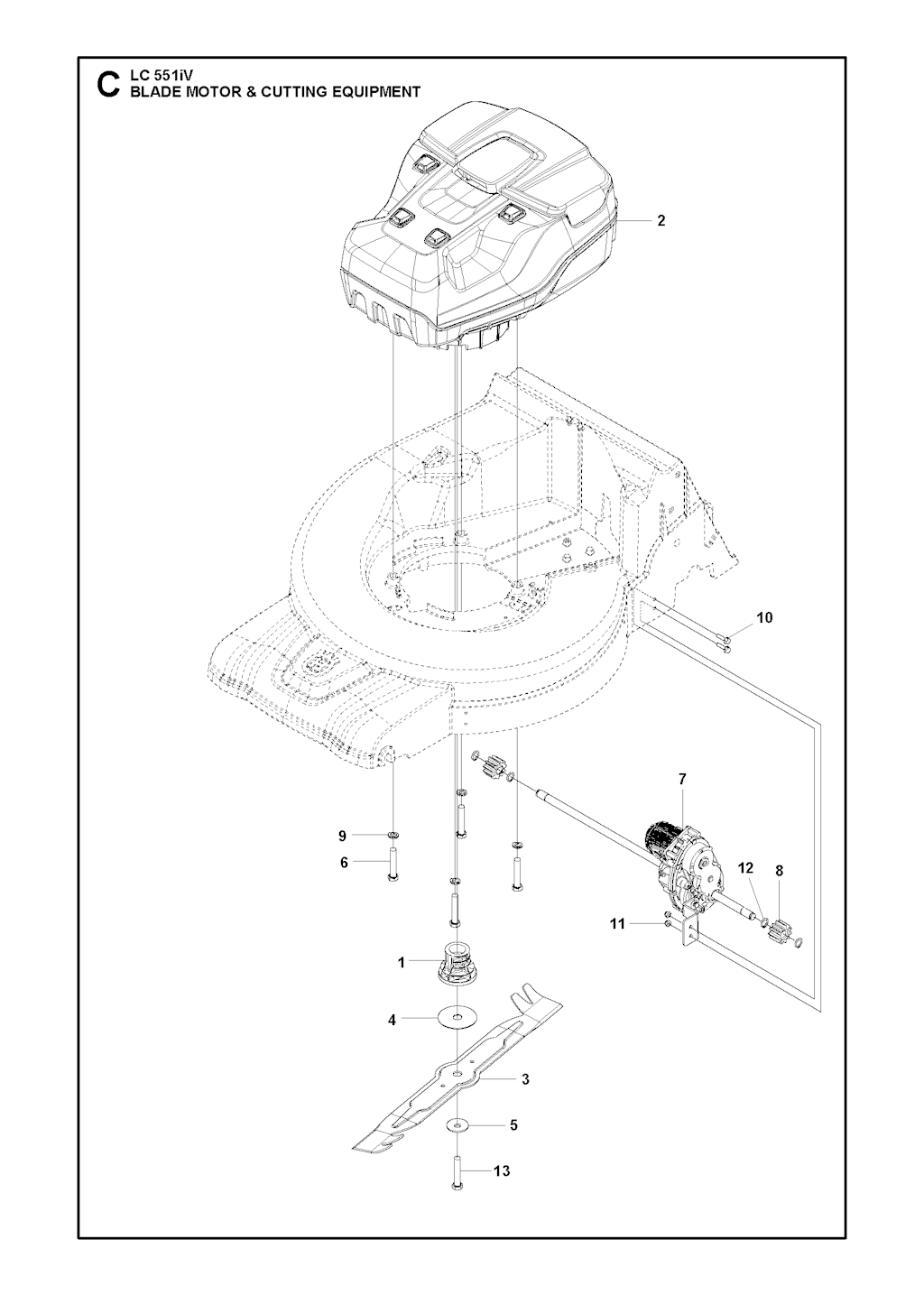 Explosionszeichnung Ersatzteile