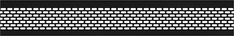 OSMO ALU Dekor Ovale 19x277, 184cm Alu Anthrazit