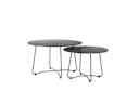 Vorschaubild Diamond Garden Lounge-Set MILOS, Sofa + 2x Tisch + Hocker, Edelstahl Dunkelgrau / HPL / Rope Dark Grey / Sunproof (100 % Polypropylen)