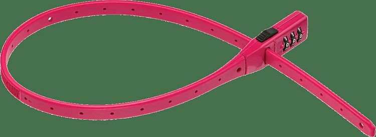 Trelock Zahlen-Kabelschloss Strap It 53 cm pink