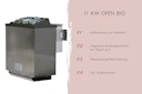 Vorschaubild Karibu 11 kW Bio-Kombiofen Saunaofen anthrazit inkl. Steuergerät EASY weiß - Sparset