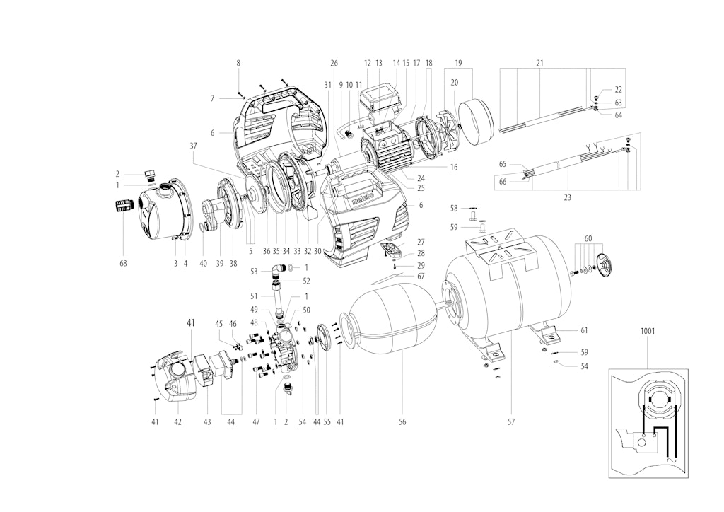 Explosionszeichnung Ersatzteile