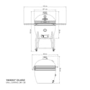 Vorschaubild Yakiniku Kamado Keramikgrill XXLARGE Set inkl. Pro-Set + Gestell + Rollen + Seitentische