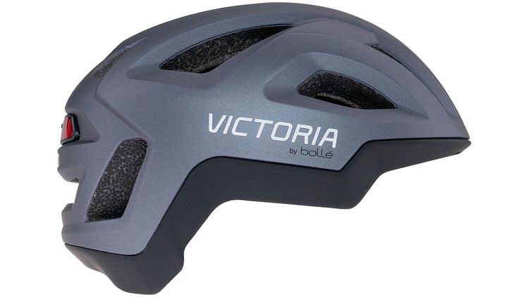 Victoria React LED Helm 55-59 cm grau, schwarz