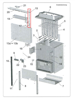 Karibu Ersatz-Ablass-Stopfen für 9 kW-Öfen Bio-Kombi - 086.50.003.39