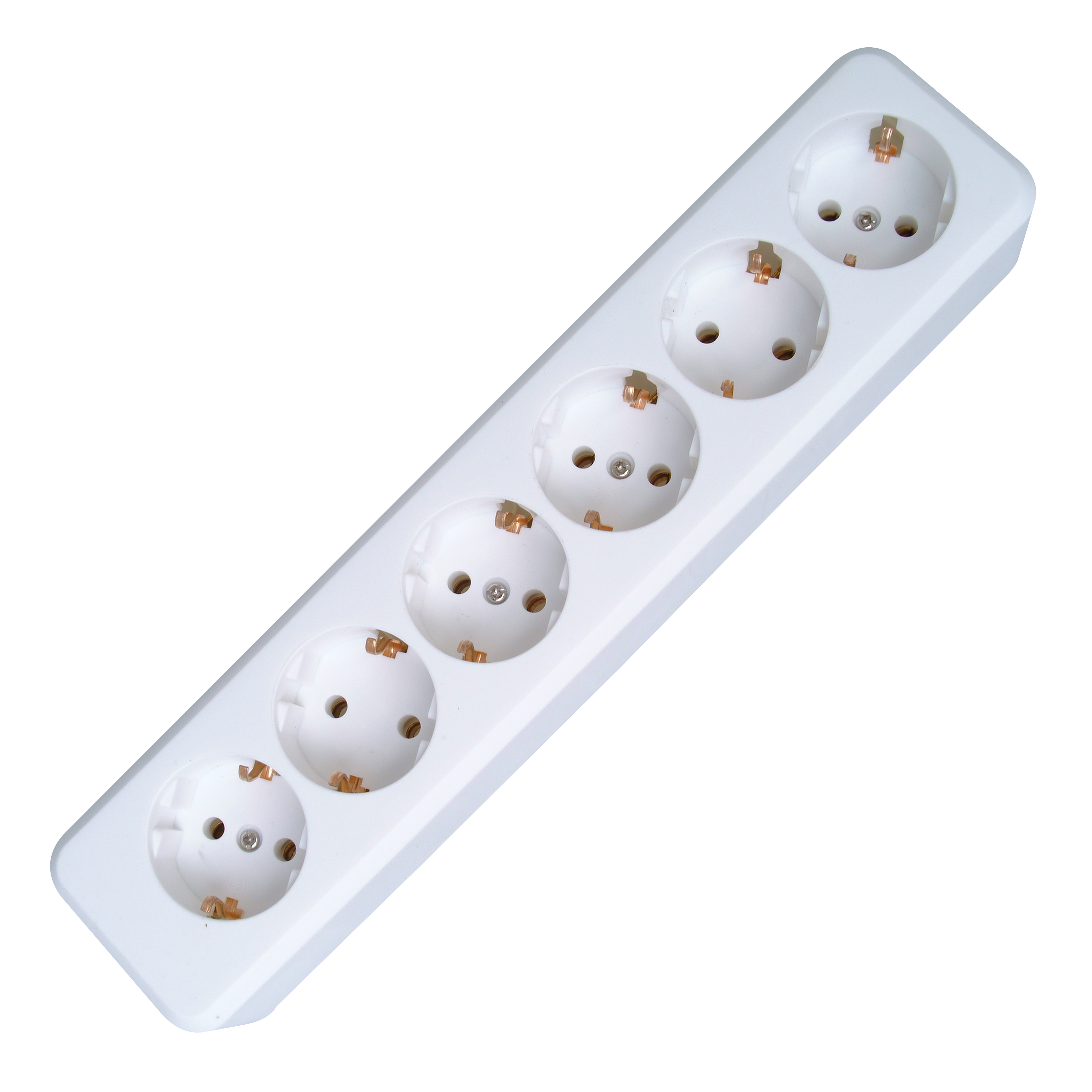 Kopp 6-fach Steckdosenleiste ohne Zuleitung arktis-weiß