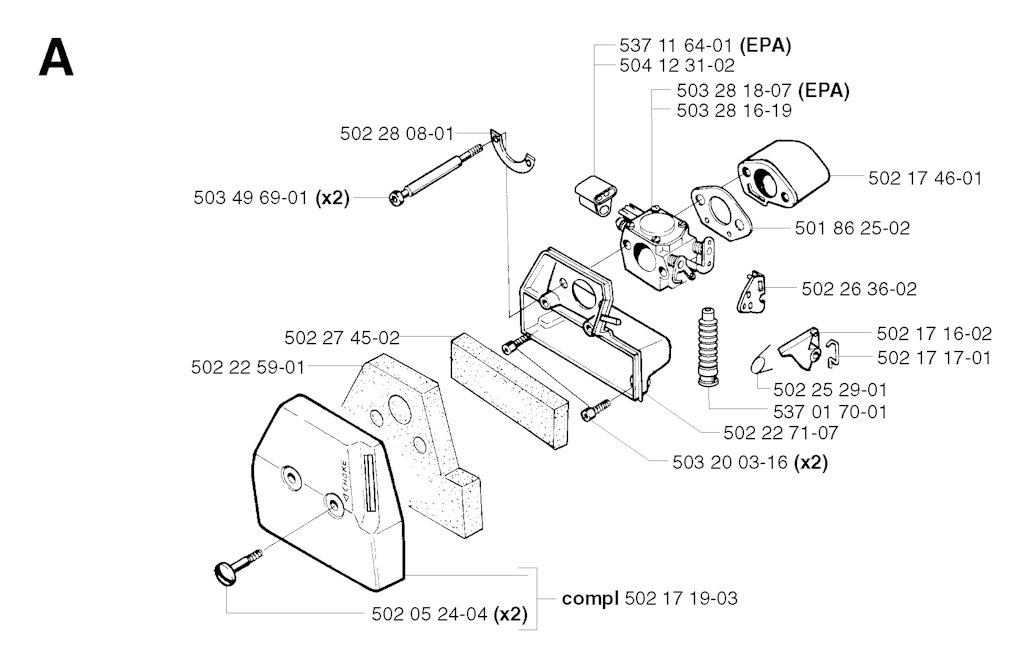 Explosionszeichnung Ersatzteile