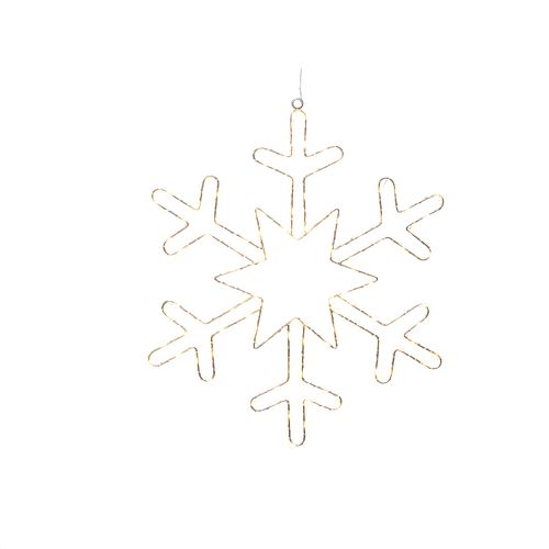 Konstsmide Weihnachtsbeleuchtung  Micro LED Silberschneeflocke