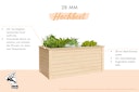 Vorschaubild Karibu Hochbeet 2 - 1520 l Fassungsvermögen 28 mm Wandstärke