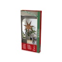 Vorschaubild Konstsmide Weihnachtsbeleuchtung Weihnachtsstern Leinenoptik in hanffarben 78 cm