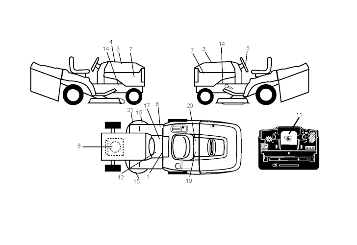 Husqvarna Gartentraktoren 96061018402 CTH171