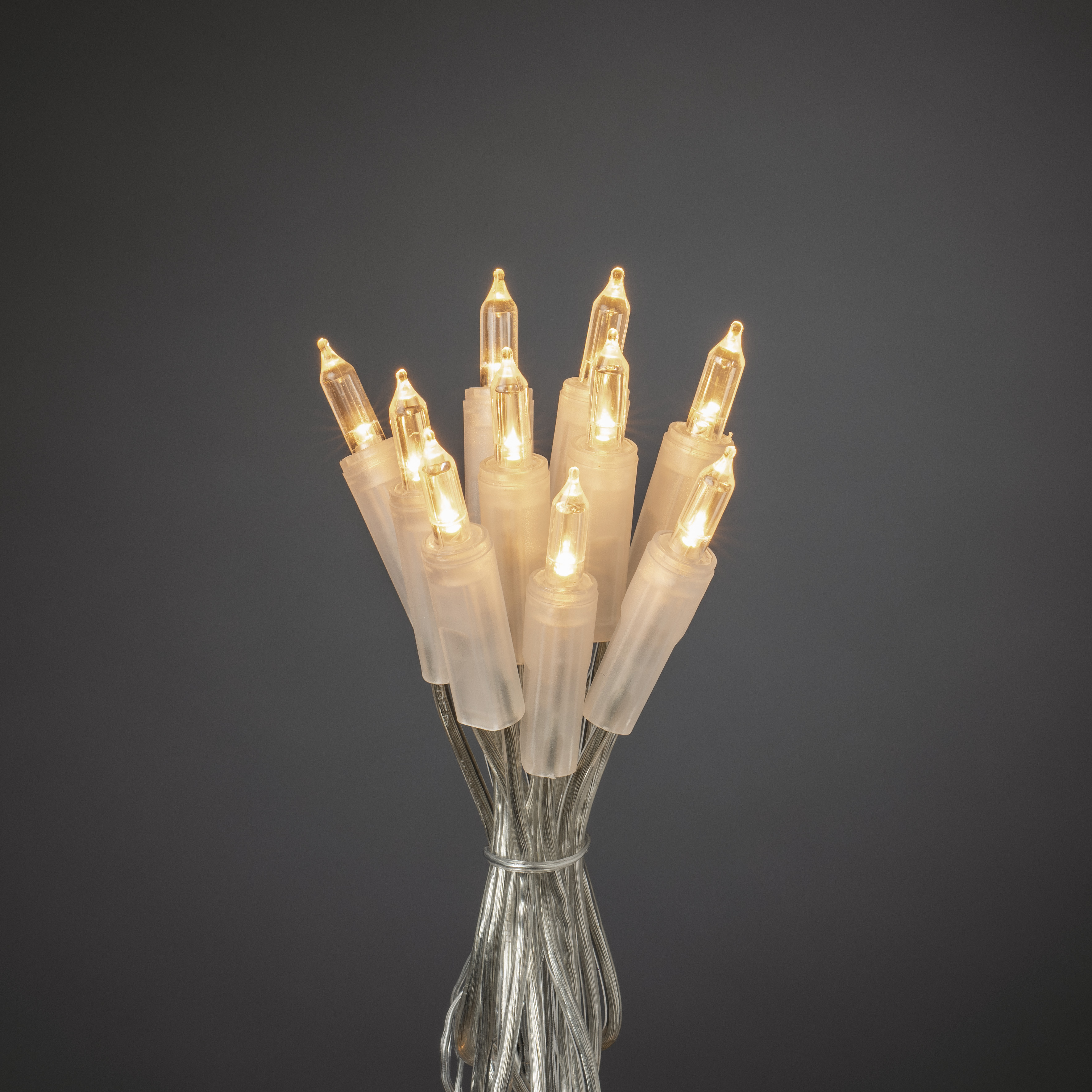 Konstsmide Weihnachtsbeleuchtung  LED Minilichterkette 35 warmweiße Dioden