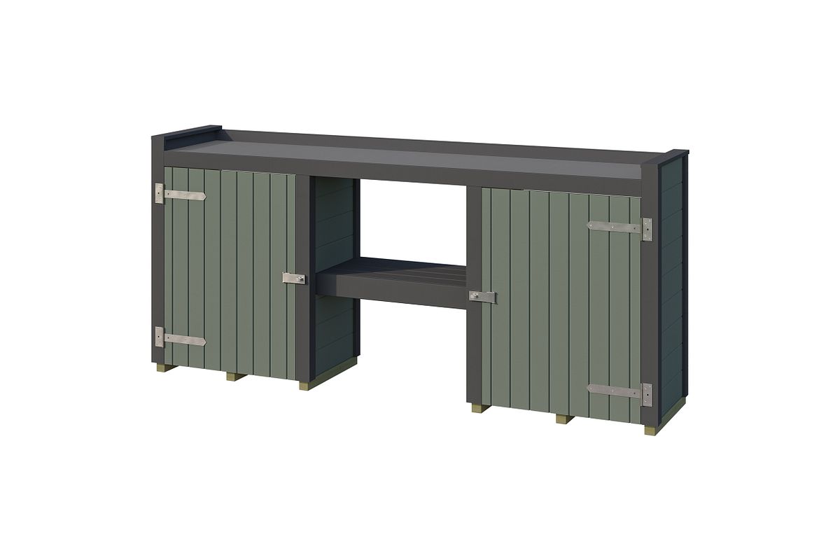 Weka Killarney Pflanztisch 235/300 cm graugrün/anthrazit Gr. 1 - Pflanztisch (235 cm)