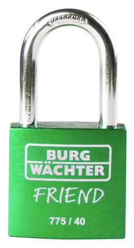 Burg Wächter Zyl.-Vorhangschloss 775 40 35 GREEN SB