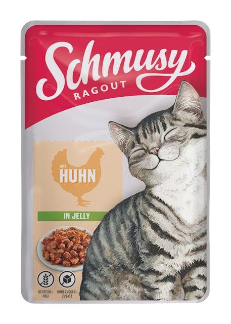 SCHMUSY Ragout Pouch in Jelly 100g Frischebeutel KatzennassfutterVorschaubild