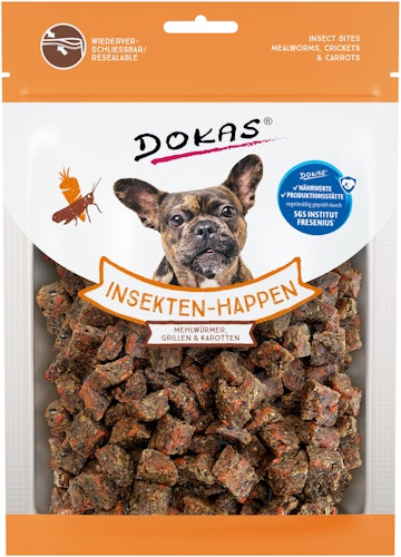 DOKAS Insekten-Happen 100g Hundesnacks