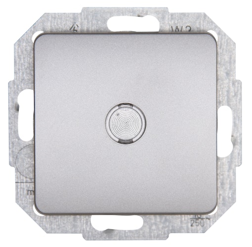 Kopp Universalschalter MILANO edelstahl, beleuchtet