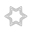 Vorschaubild Kaiser Terrassen-Ausstechform-Set 3-teilig Stern