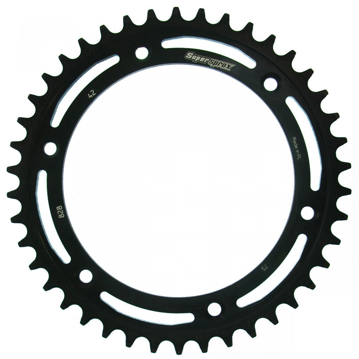 Supersprox Stahl-Kettenrad 520 42Z (Schwarz)