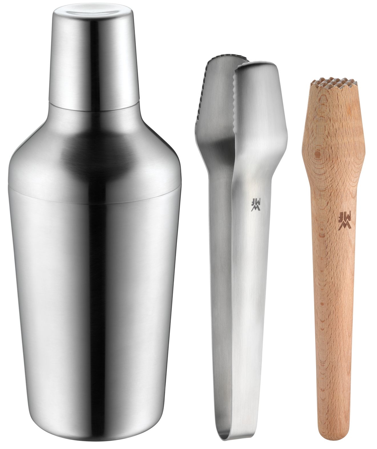 WMF Barset 3-teilig Sieb Barmaß Zange Stößel Clever & More
