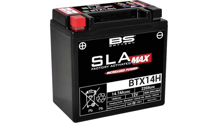BS-Battery Batterie BS-Battery, SLA-MAX, versiegelt, startverstärkt, Batterie "YTX14H-BS"
