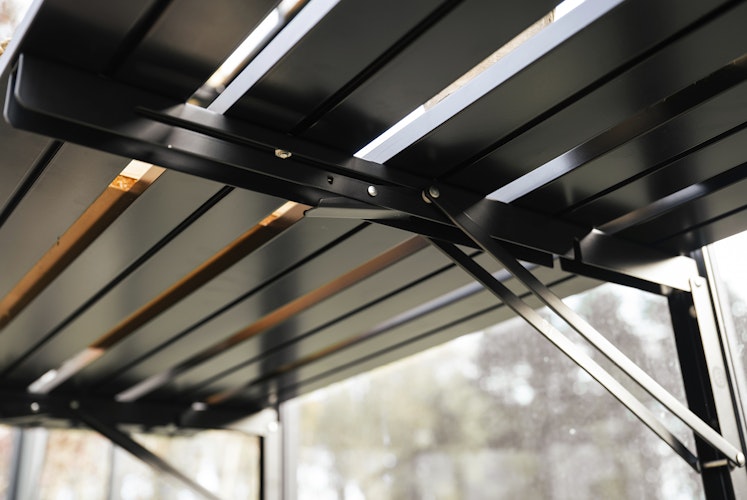 Halls klappbarer Lamellentisch - verschiedene Sektionen